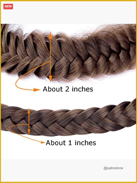 Messy Wide 2 Strands Fishtail Synthetic Hair Braided Headband Hairpiece main image 5